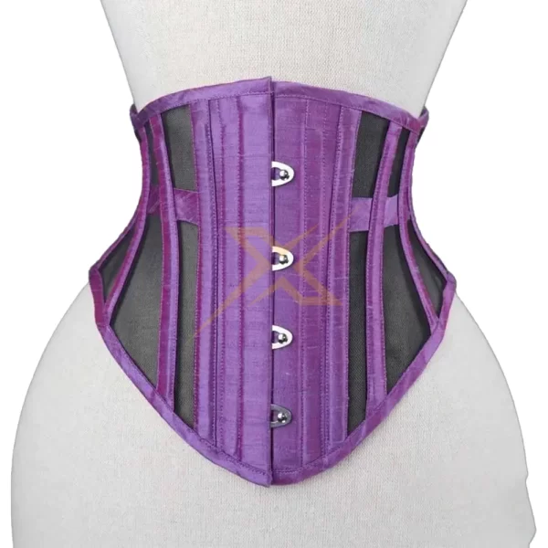 0012 Cotton Corset Heavy Duty Genuine Double Steel Boned Corset 3