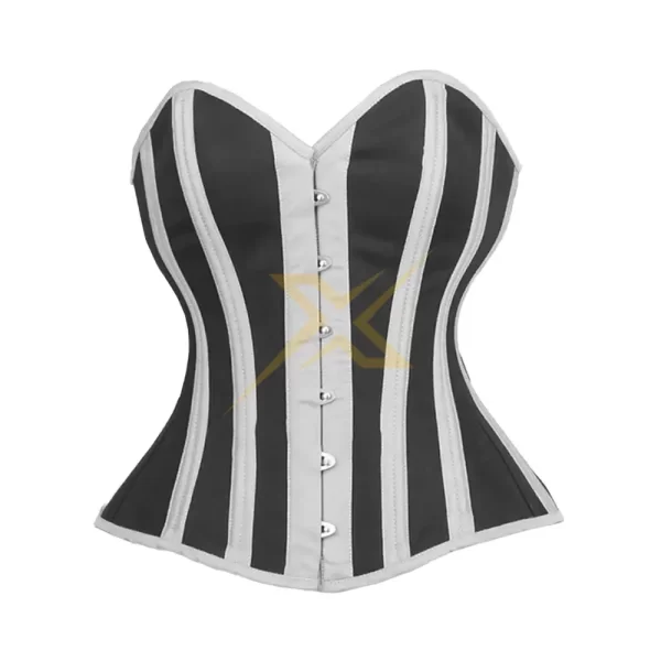 Genuine Cotton Corset Heavy Duty Double Steel Boned Corset 1