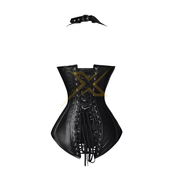 Faux Leather Under bust Waist Training Corset Women Beautiful Corset Heavy Duty Genuine Double Steel Boned Steampunk USA Corset 2