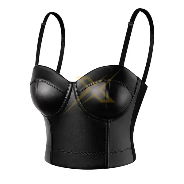 Womens Genuine Leathers Fit and Slim Corset Bra 3