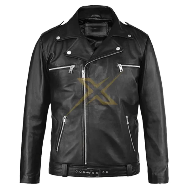 Mens Genuine Walking Dead Negan Leather Jacket 2