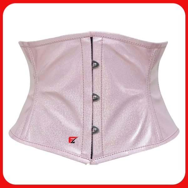 Heavy Duty Pink PVC Underbust corset