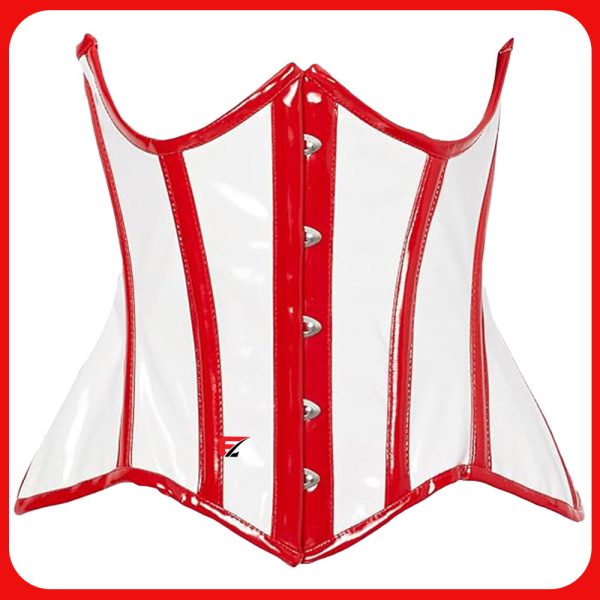 Women's Genuine vinyl PVC Curvy Cincher Heavy Duty Corset