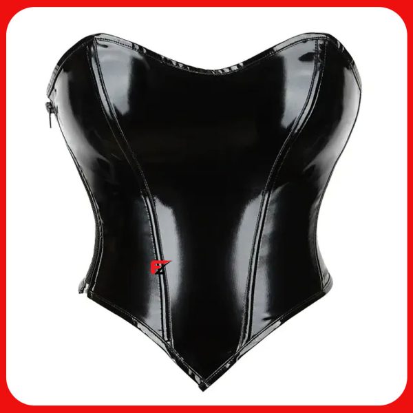 Women PVC Leather Plus Size Corset.