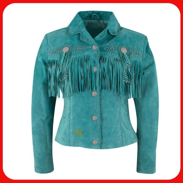 Women's Genuine Suede Fringe Leather Jacket