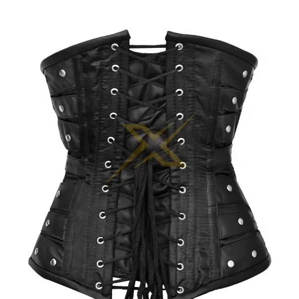 Beautiful Genuine Steel Boned Satin Under Bust Corset 2