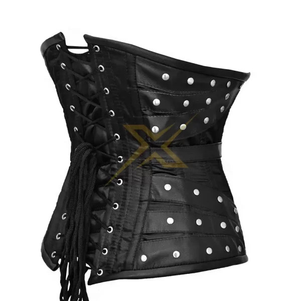 Beautiful Genuine Steel Boned Satin Under Bust Corset 3